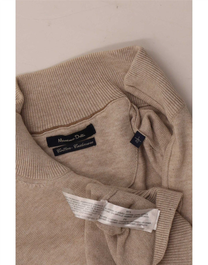 Massimo Dutti Pull col zippé pour homme en coton gris Taille L