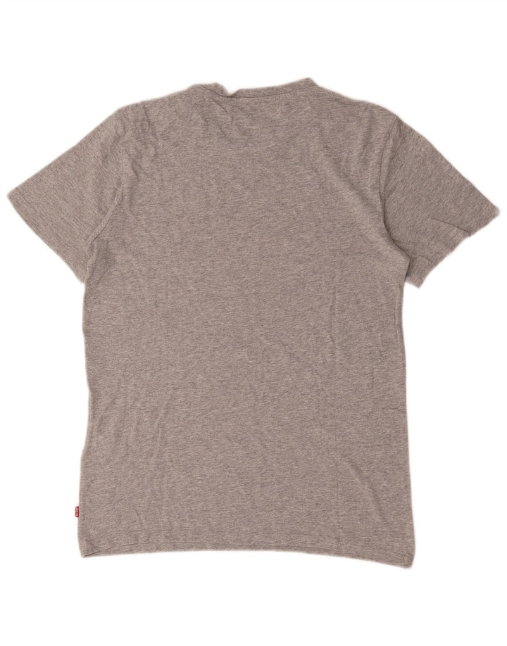 Levi's T-Shirt Graphique Homme Petit Gris Moucheté Coton