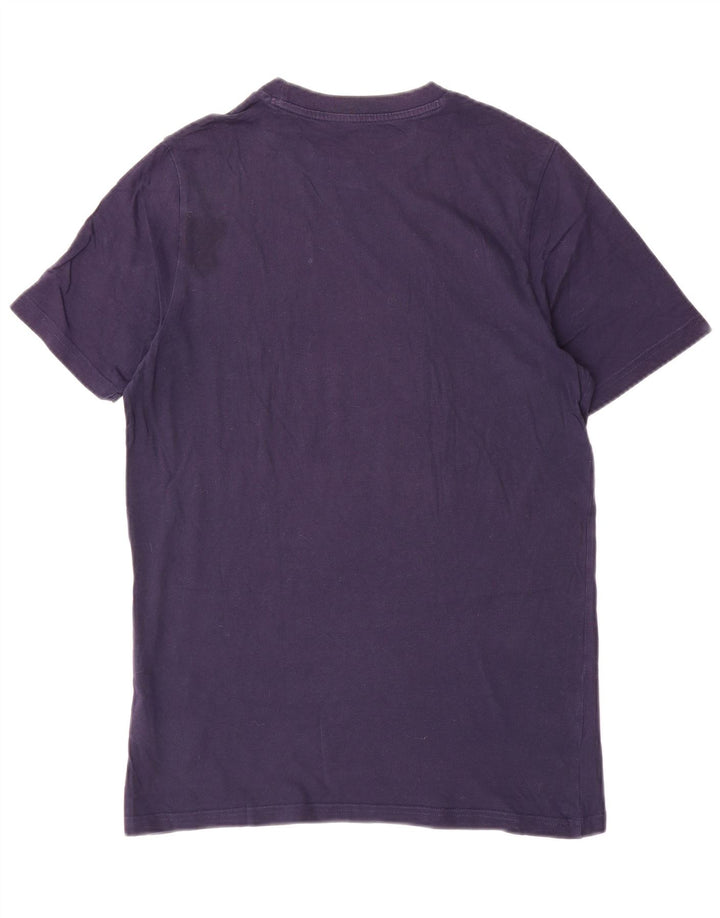 PUMA T-Shirt Graphique Homme Petit Bleu Marine Coton