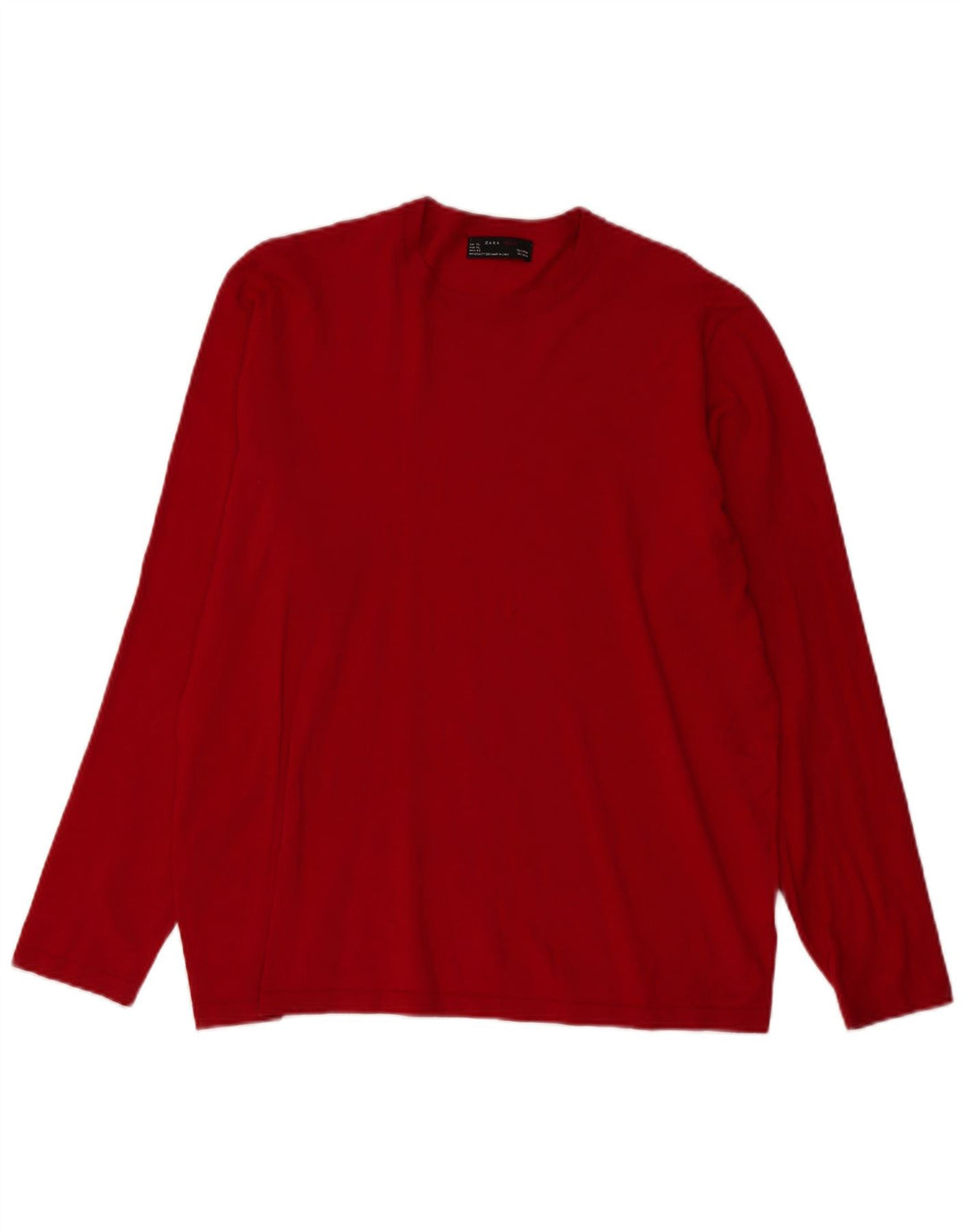 ZARA Homme Top Manches Longues XL Rouge