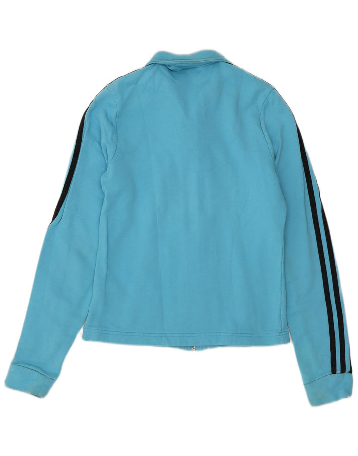 ADIDAS Veste de survêtement pour femme UK 8 Small Bleu Coton