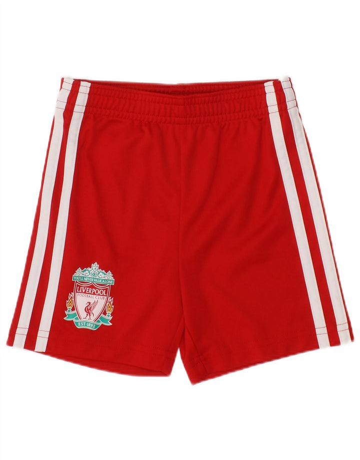 Adidas Short de sport Liverpool Graphic pour bébé garçon 6-9 mois Rouge Polyester