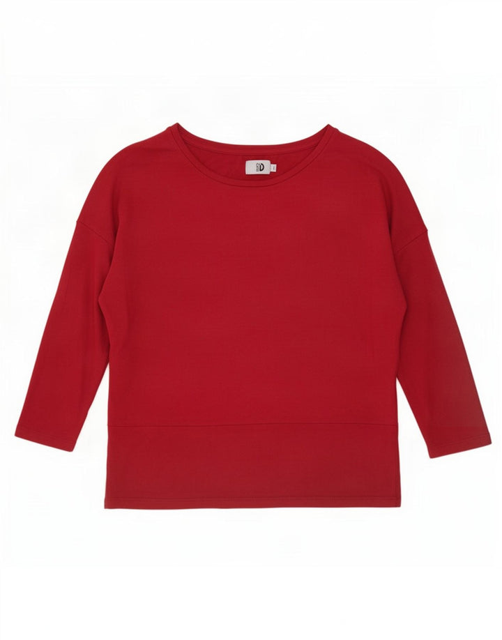 Dack's Haut surdimensionné à manches 3/4 pour femme UK 14 Bordeaux moyen