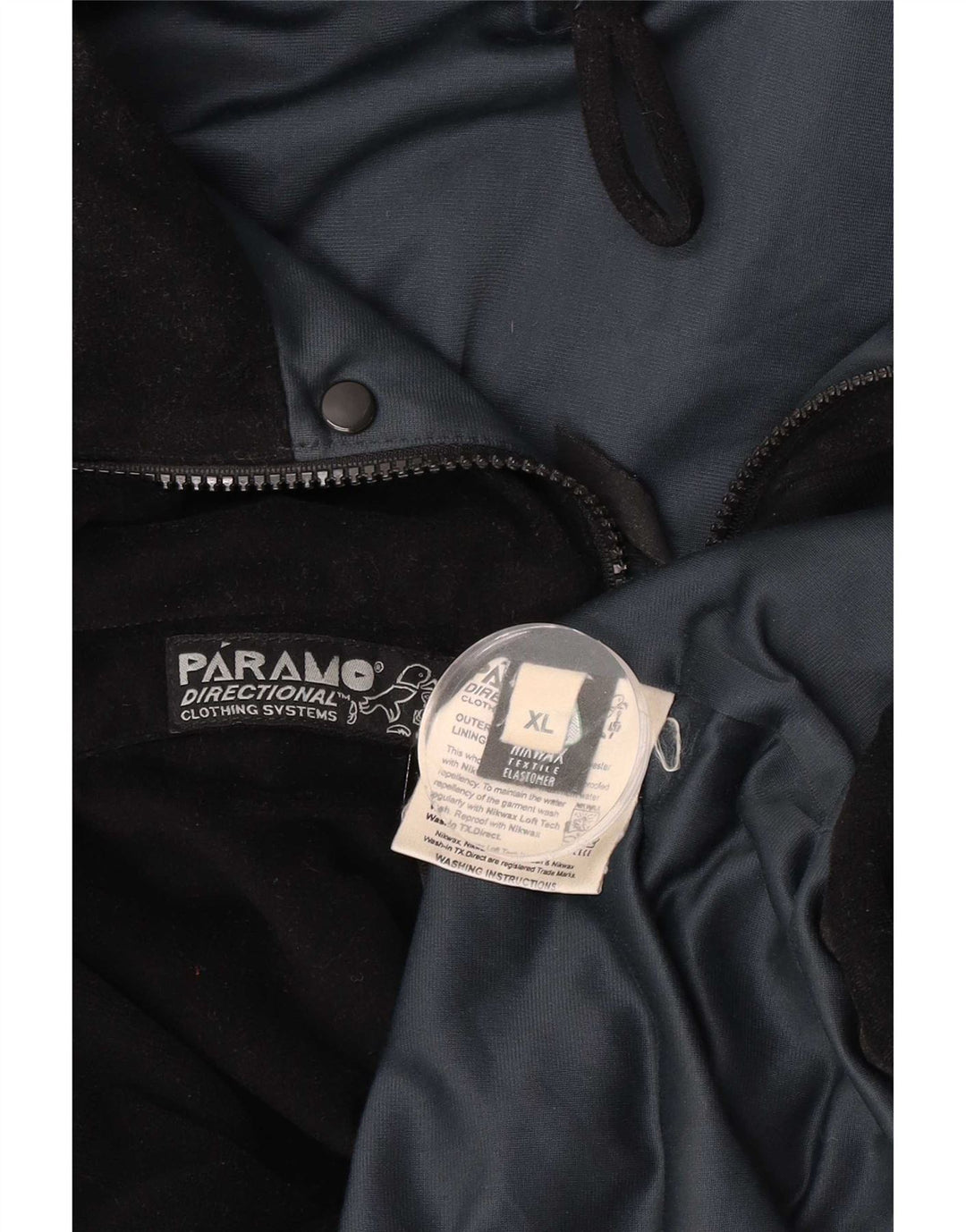 Paramo Veste coupe-vent pour homme UK 42 XL Noir Polyester