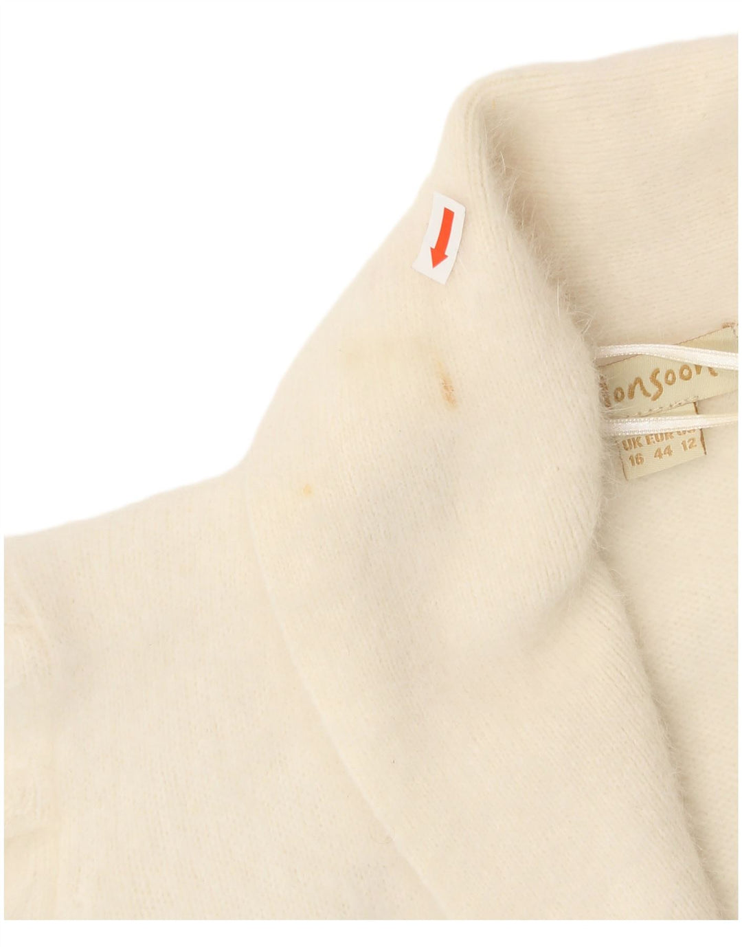 Monsoon Boléro pour femme UK 16 Large Angora Blanc cassé