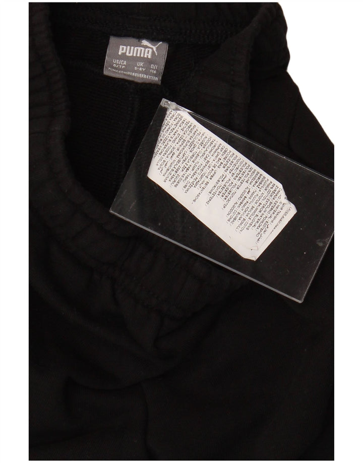 PUMA Short de sport graphique garçon 5-6 ans noir coton