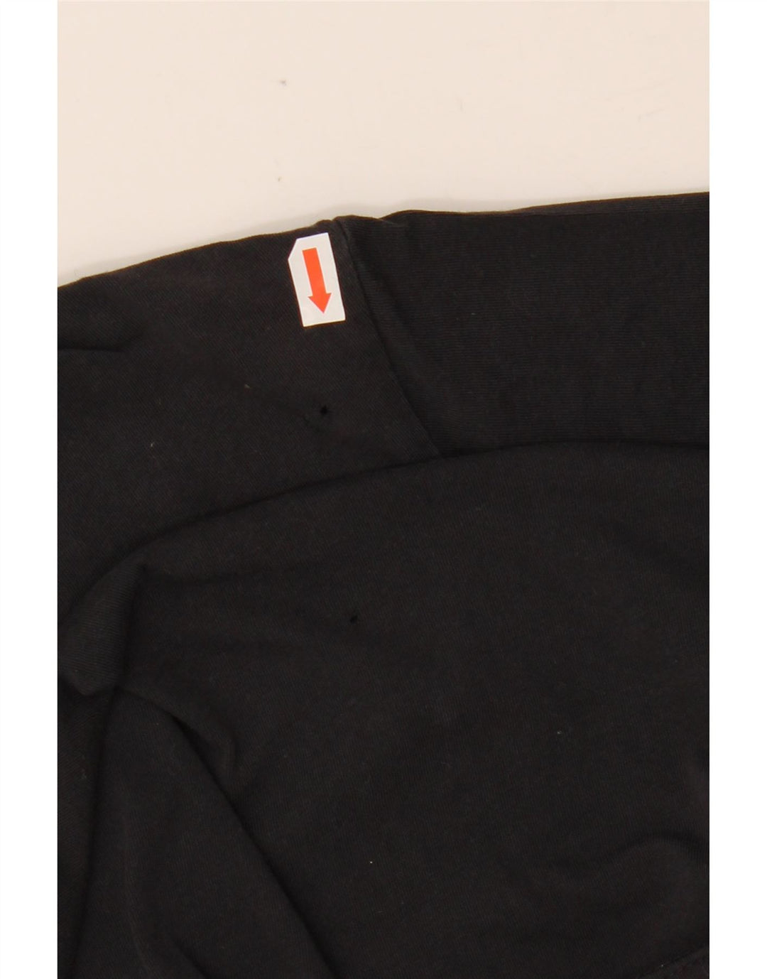 NIKE T-shirt graphique pour femme UK 14 en coton noir moyen