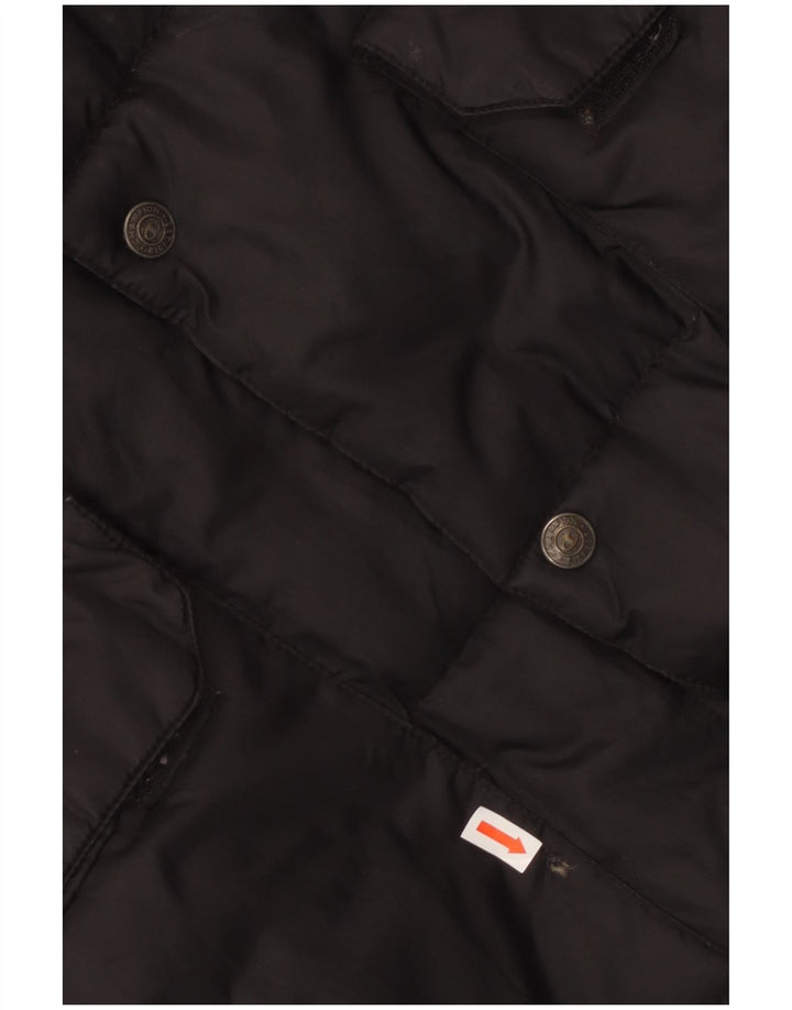 Champion Veste rembourrée à capuche pour homme UK 38 Medium Black Nylon