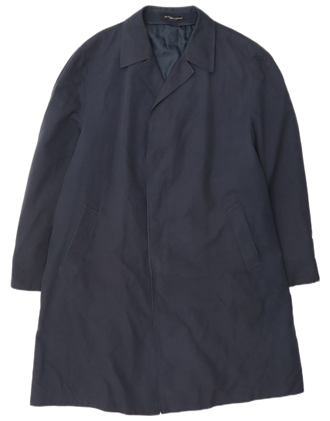 Dhobi Manteau Homme UK 38 Moyen Bleu Marine Polyester