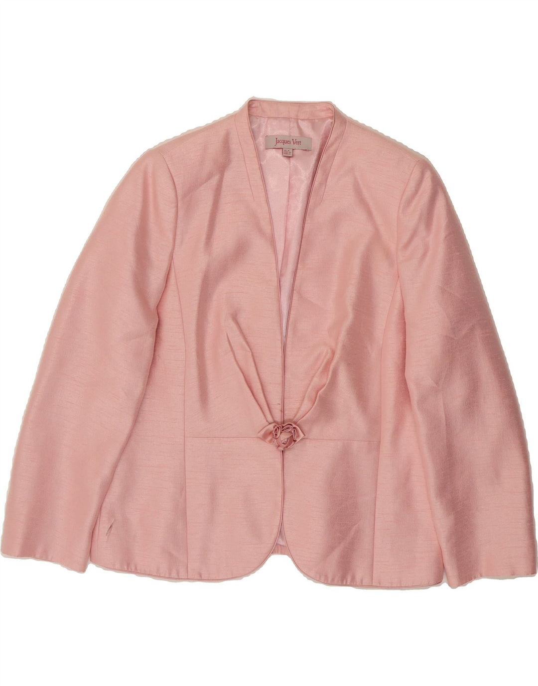 JACQUES VERT Womens 1 Button Blazer Jacket UK 16 Large Pink Viscose Vintage Jacques Vert and Second-Hand Jacques Vert from Messina Hembry 