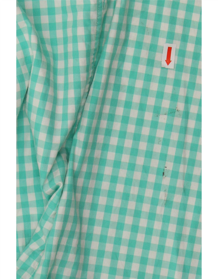 VINEYARD VINES Chemise cintrée pour homme en coton vichy turquoise moyen