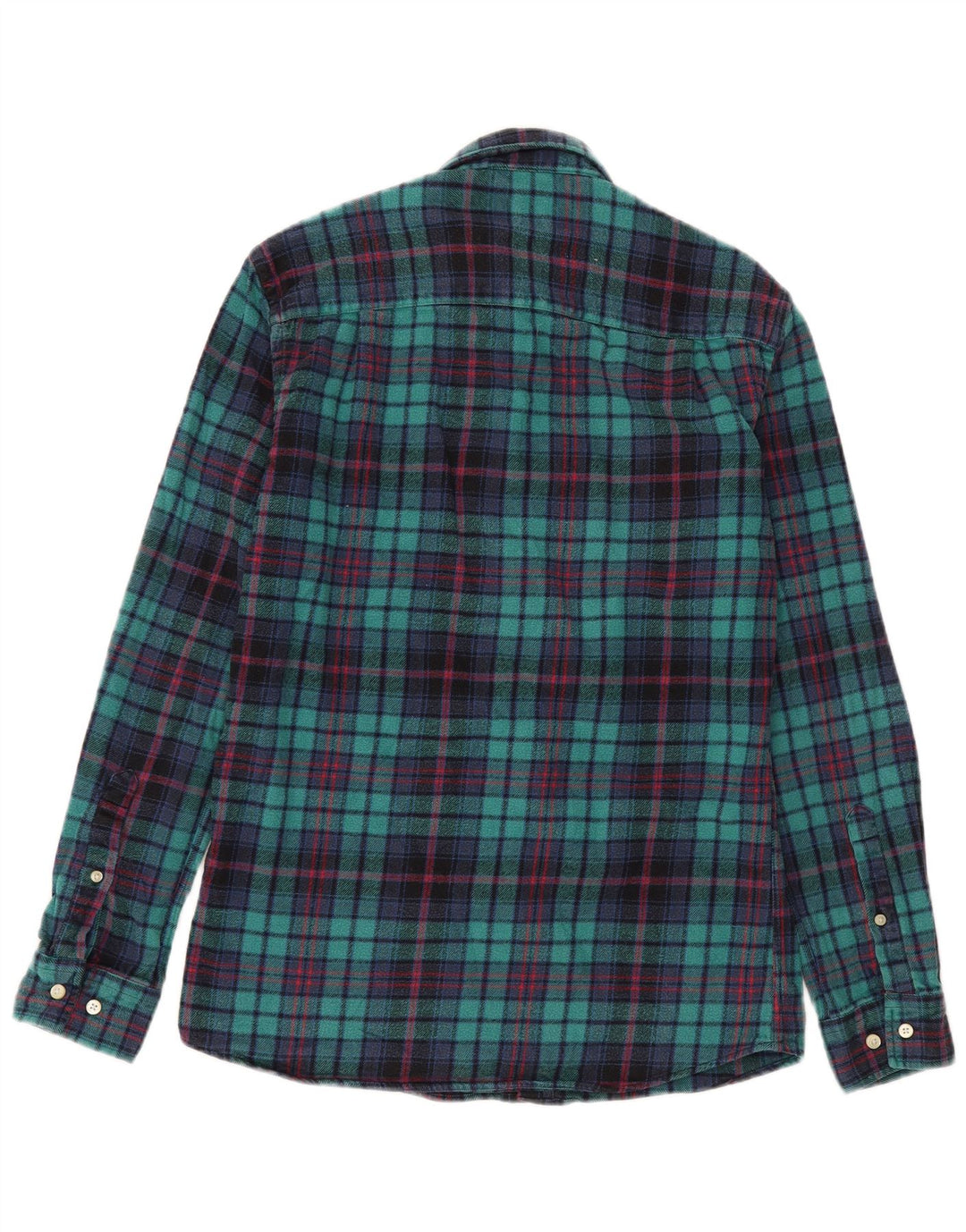 Jack Wills Chemise en flanelle pour homme en coton à carreaux vert moyen