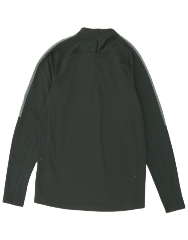 Nike Haut à col zippé à manches longues pour homme Petit vert Polyester