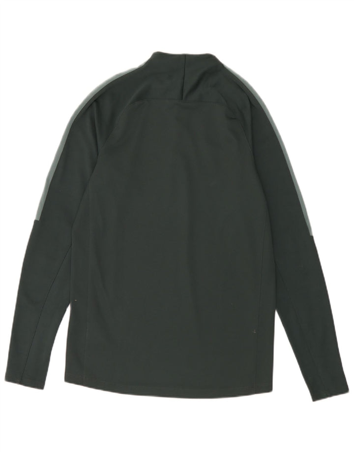 Nike Haut à col zippé à manches longues pour homme Petit vert Polyester