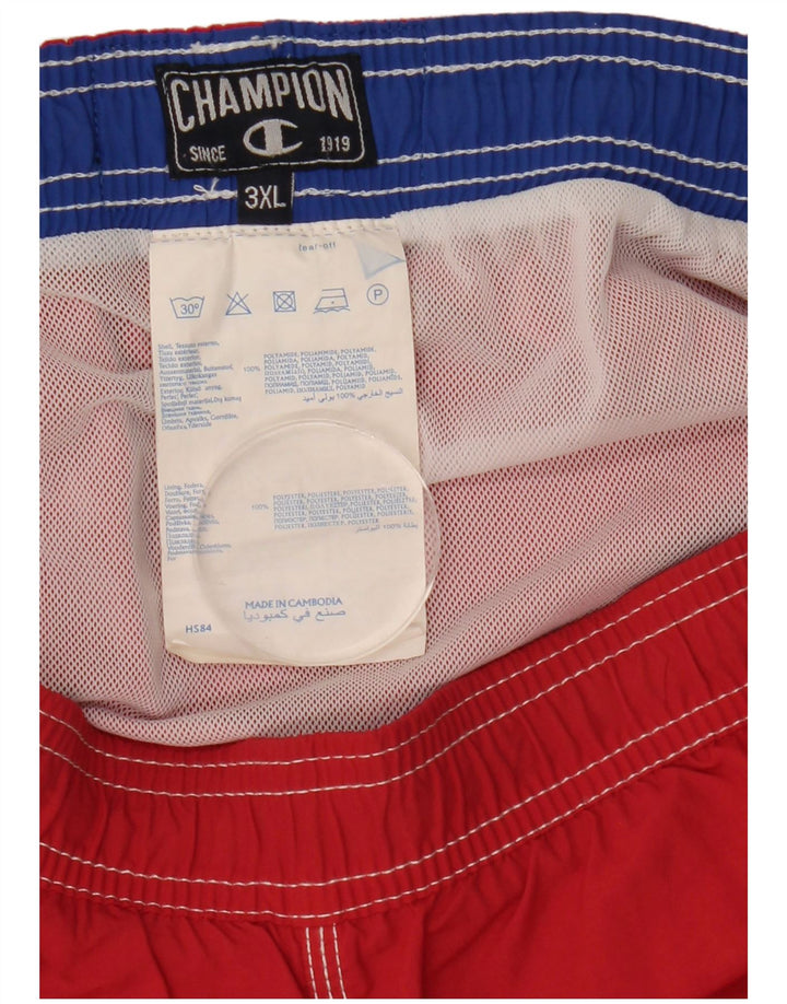 Champion Short de Bain Homme 3XL Rouge Polyamide