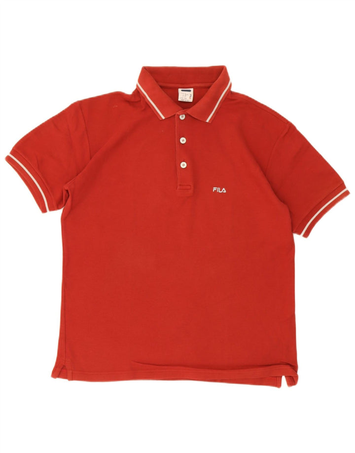 Fila Polo Homme Petit Rouge Coton