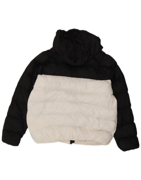 Mountain Warehouse Veste matelassée à capuche pour femme UK 18 XL Noir Colourblock