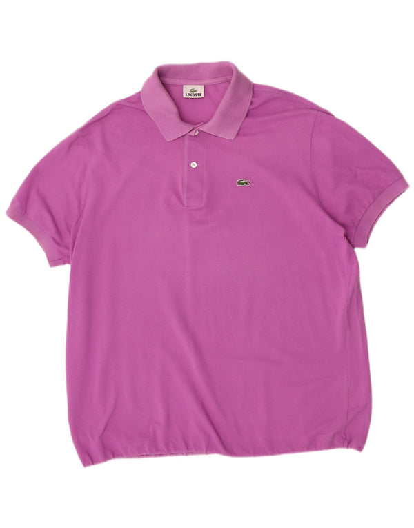Lacoste Polo Homme Taille 7 2XL Violet Coton