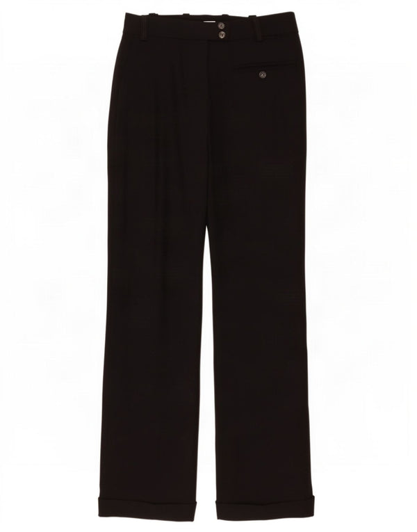 Pinko Pantalon de costume bootcut pour femme UK 8 Small W28 L29 Noir Viscose