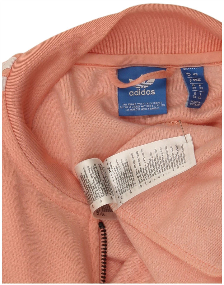 Adidas Veste de survêtement graphique pour femme UK 8 Petit Rose Polyester