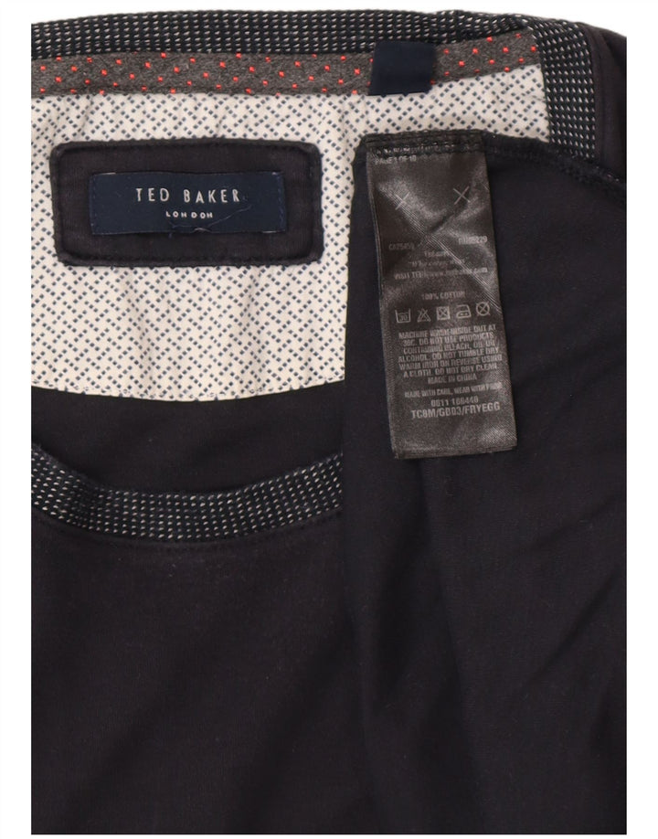 TED BAKER T-Shirt Homme Top 2XL Bleu Marine Coton