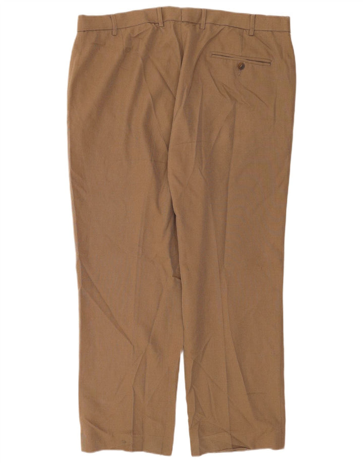 Marks & Spencer Pantalon de costume coupe classique pour homme W38 L29 Beige Polyester