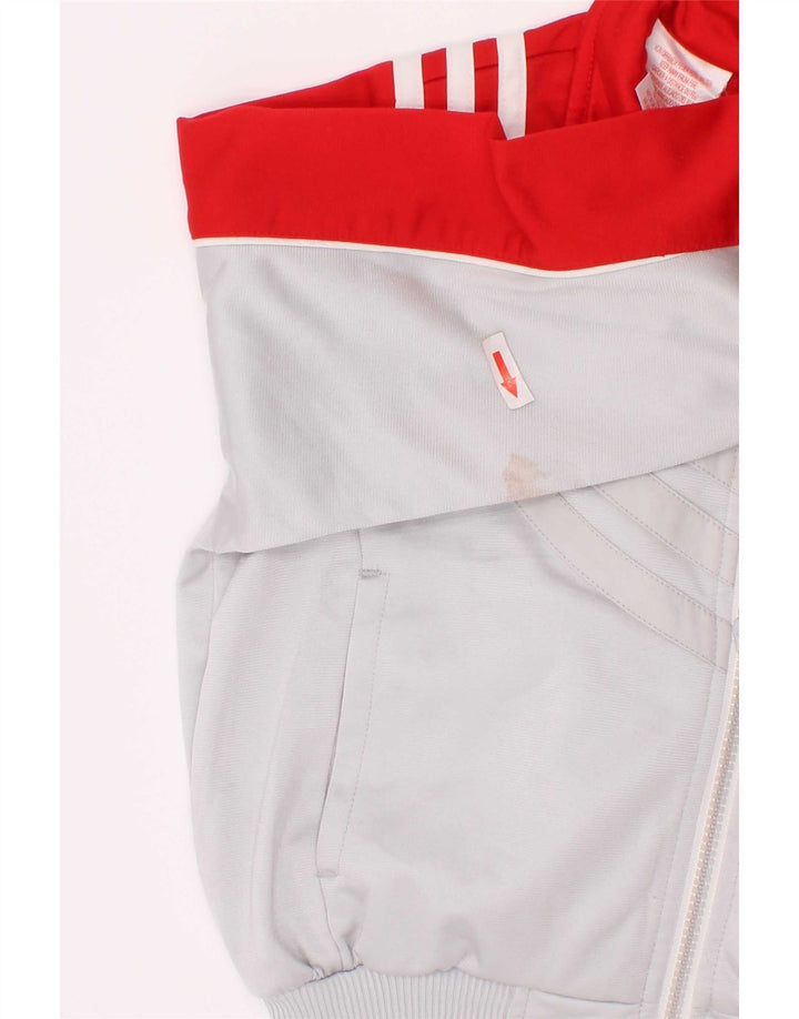 Adidas Veste de Survêtement Graphique Garçon 5-6 Ans Gris Colorblock
