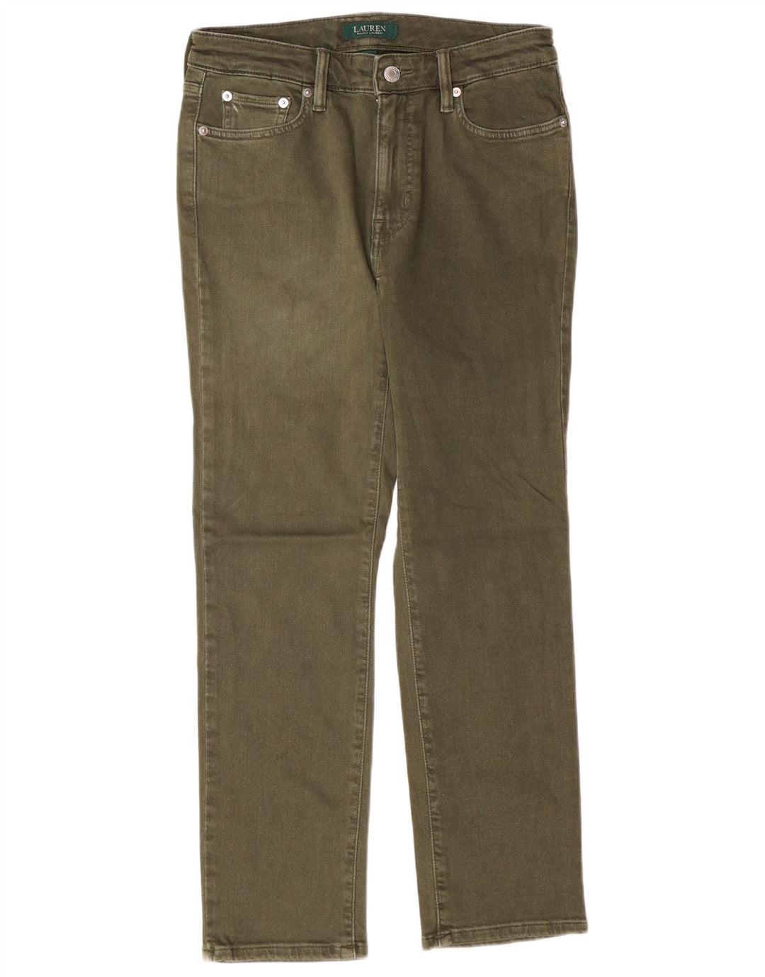 RALPH LAUREN Jean droit pour femme US 6 Medium W28 L26 Coton kaki