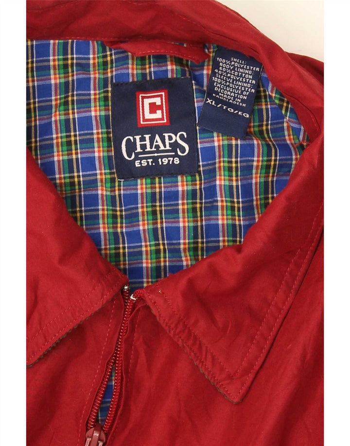 Chaps Veste Bomber Homme UK 42 XL Rouge Polyester