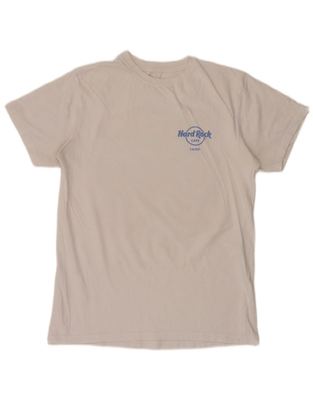 Hard Rock Cafe T-shirt graphique Cairo pour homme en coton blanc moyen