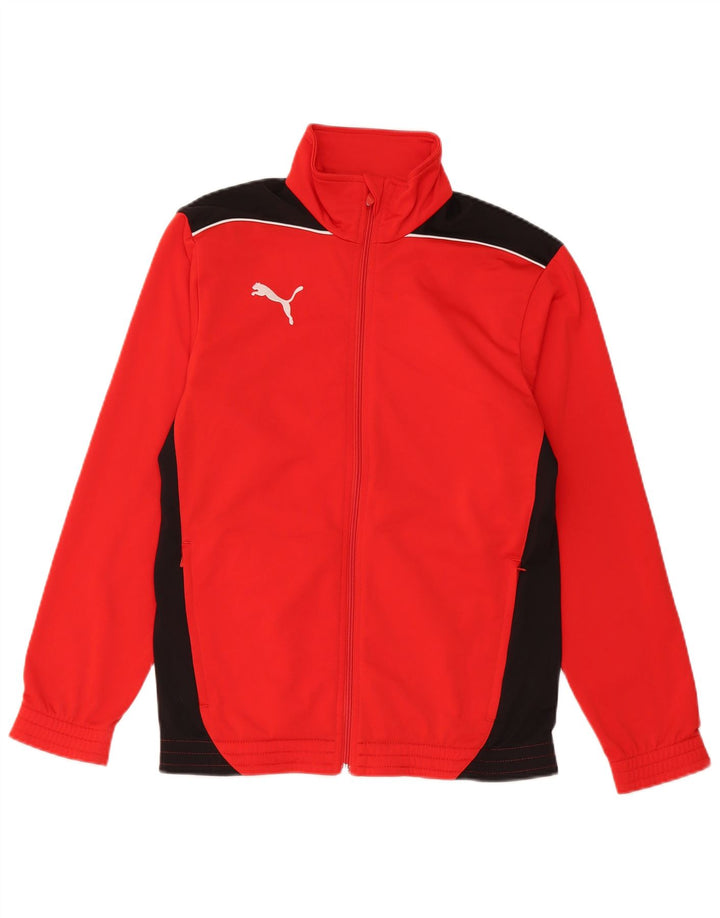 PUMA Veste de Survêtement Garçon 13-14 ans Rouge Colorblock Polyester