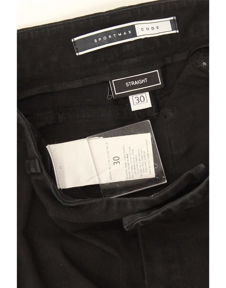 Jean droit femme Sportmax W30 L32 coton noir