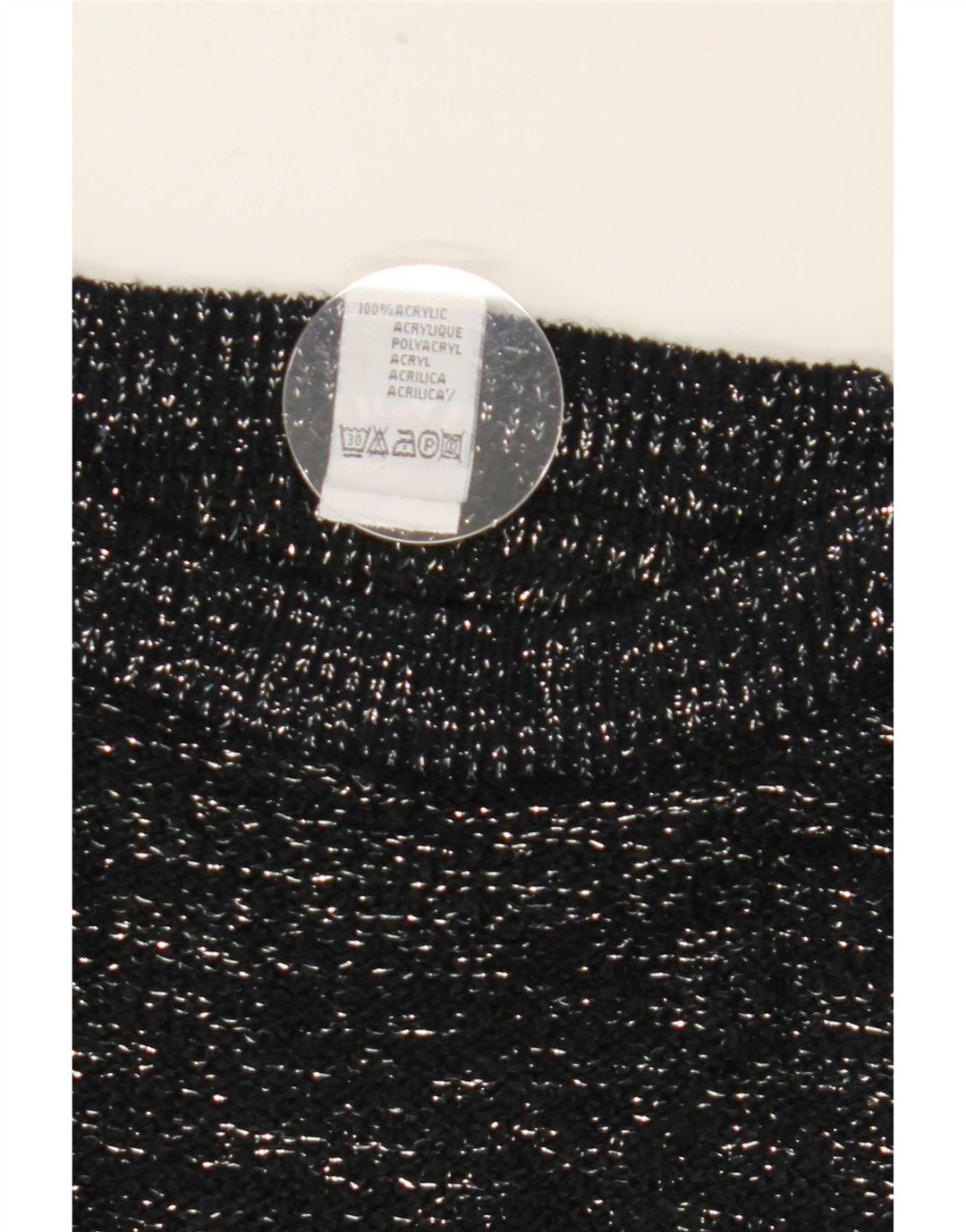 C & A Pull col bateau pour femme EU 40 Acrylique moucheté noir moyen