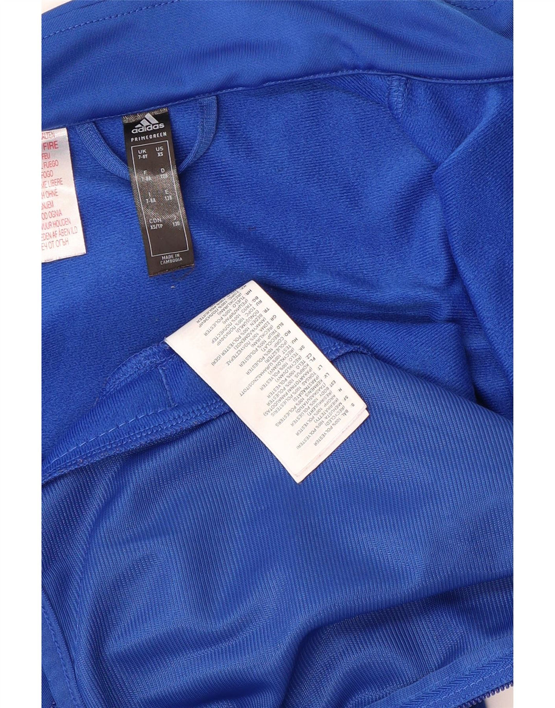 ADIDAS Veste de survêtement Primegreen Graphic pour garçon 7-8 ans Bleu