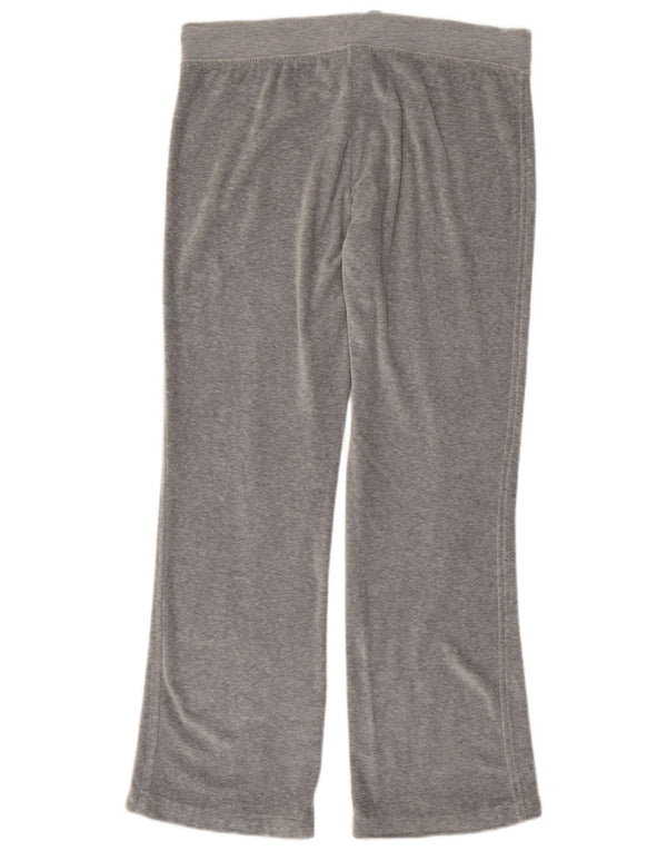 Champion Pantalon de survêtement en velours pour femme UK 16 Large Gris Coton