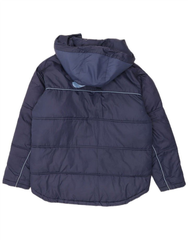 Nike Veste matelassée à capuche graphique pour garçon 12-13 ans Bleu marine Taille L