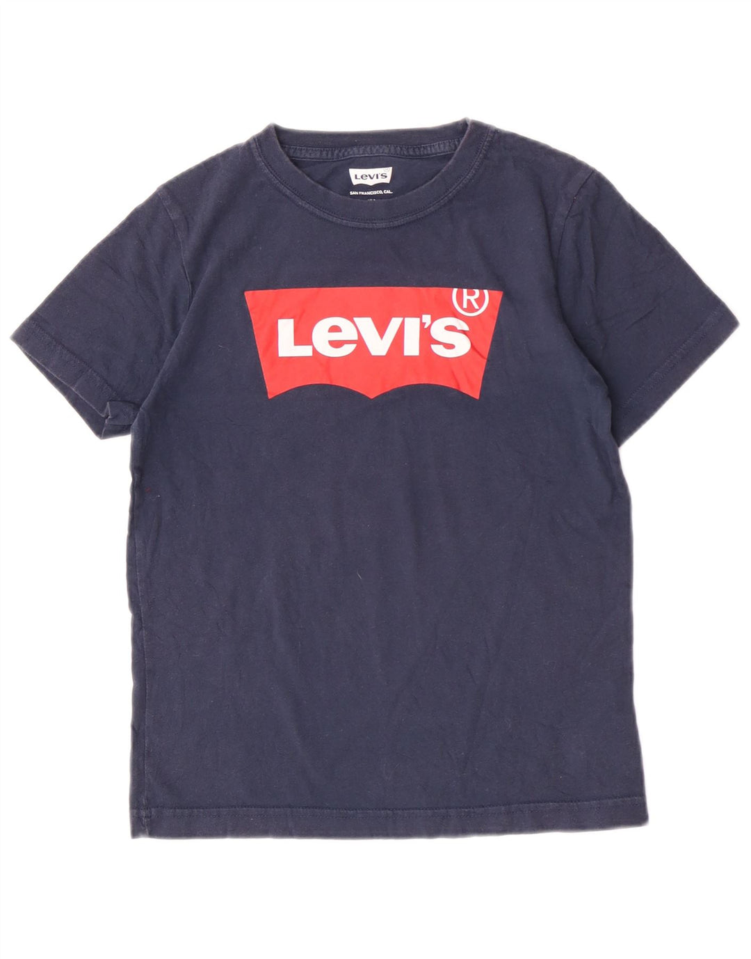 Levi's Garçon Regular Graphic T-Shirt Top 9-10 ans Bleu Marine Coton