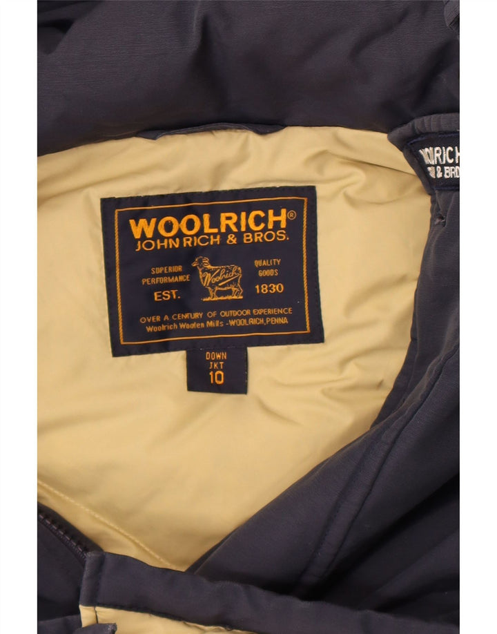 Woolrich Veste matelassée à capuche pour garçon 9-10 ans Bleu marine
