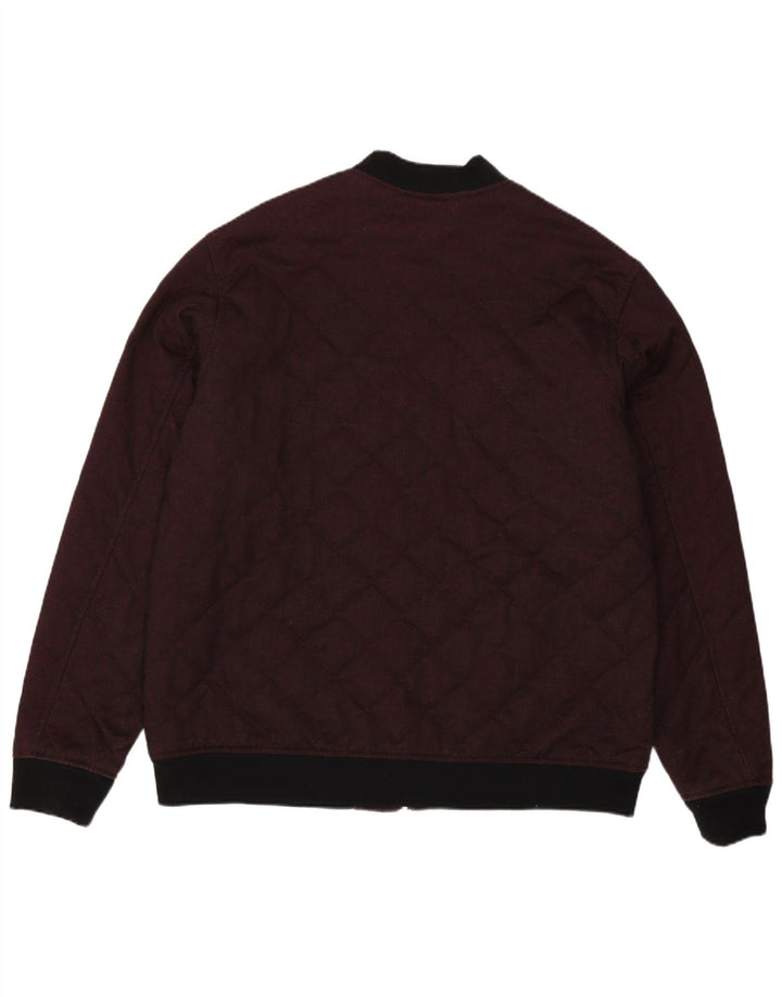 Zara Veste bomber matelassée pour homme UK 44 2XL Bordeaux