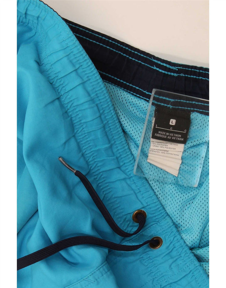 Nike Short de bain graphique pour hommes, grand bleu, polyester