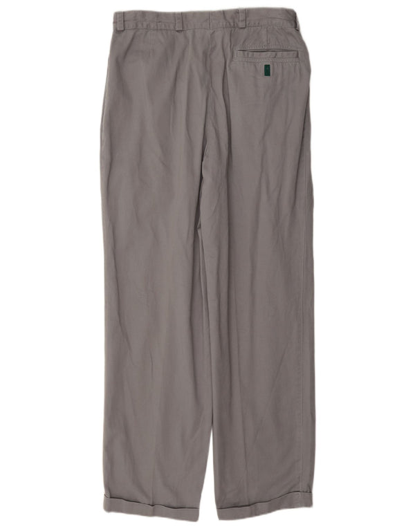 Pantalon Chino Pegged Vintage Homme IT 46 Petit W29 L30 Coton Gris