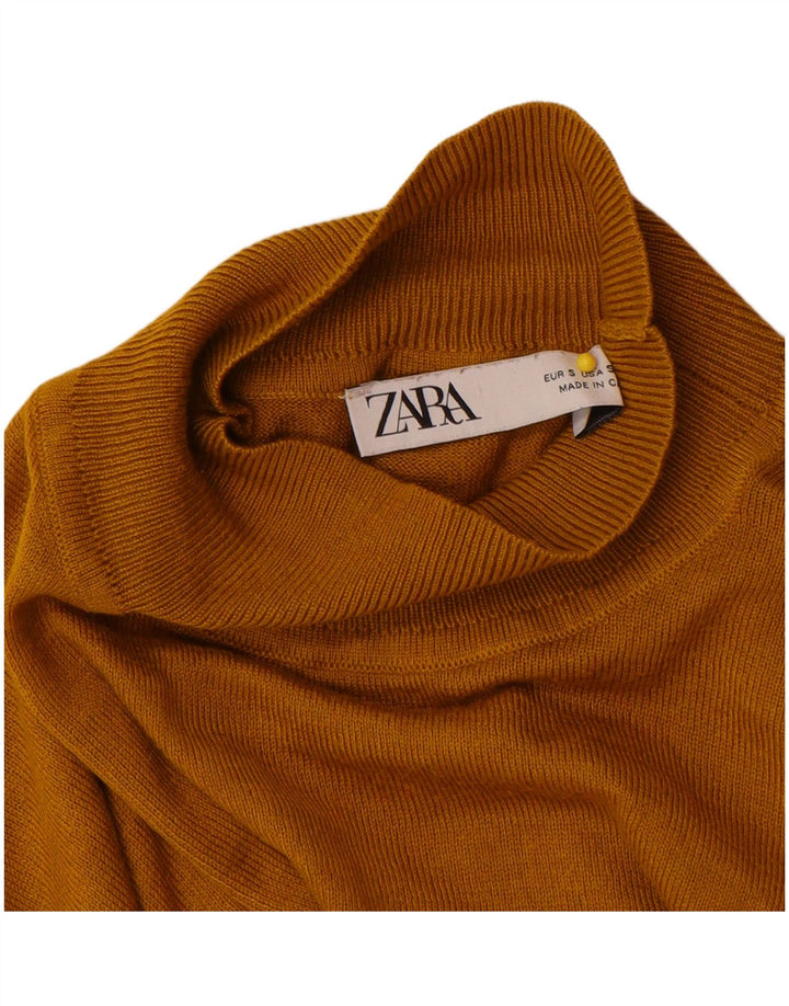 Zara Pull col roulé pour femme UK 10 Petit Beige