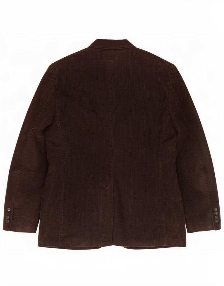 Marks & Spencer Veste blazer en velours côtelé à 2 boutons pour homme UK 38 Marron moyen