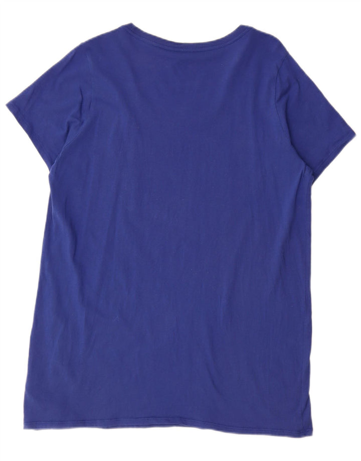 Nike T-shirt graphique pour homme en coton bleu Taille L