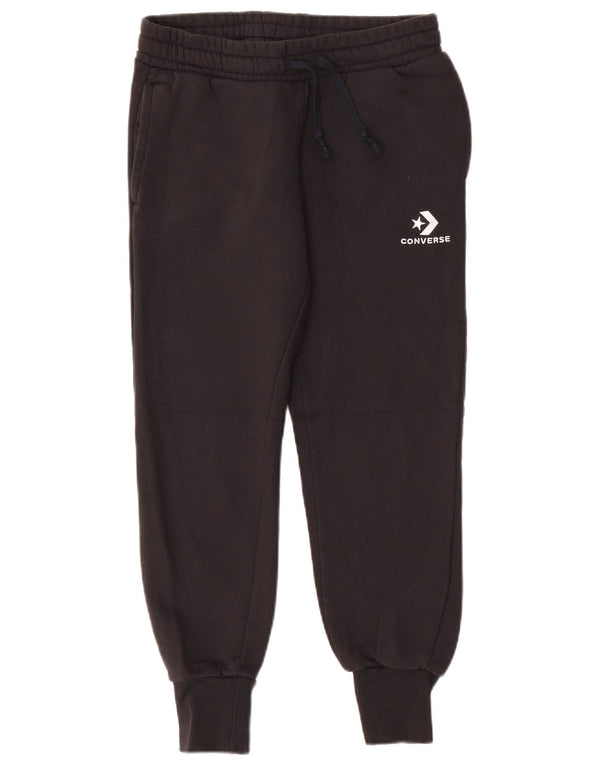 Converse Pantalon de survêtement pour femme Joggers UK 6 XS Noir Coton