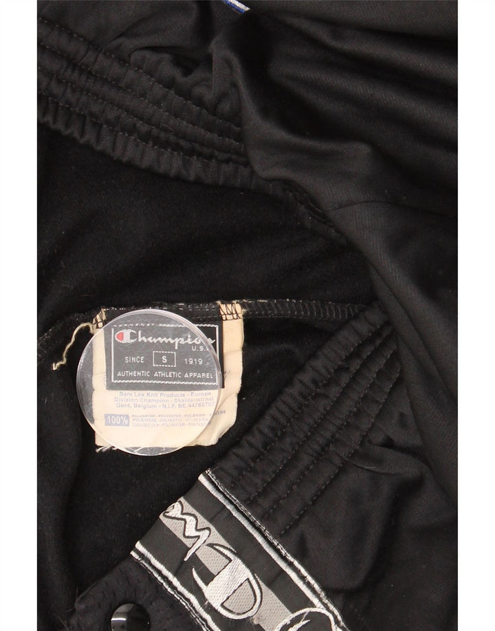 CHAMPION Pantalon de survêtement graphique pour femme UK 10 Small Noir Polyester