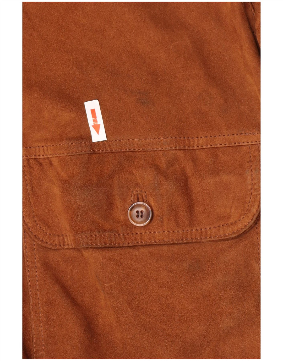vintage Mens Suede Bomber Jacket IT 52 XL Cuir Marron Rétro