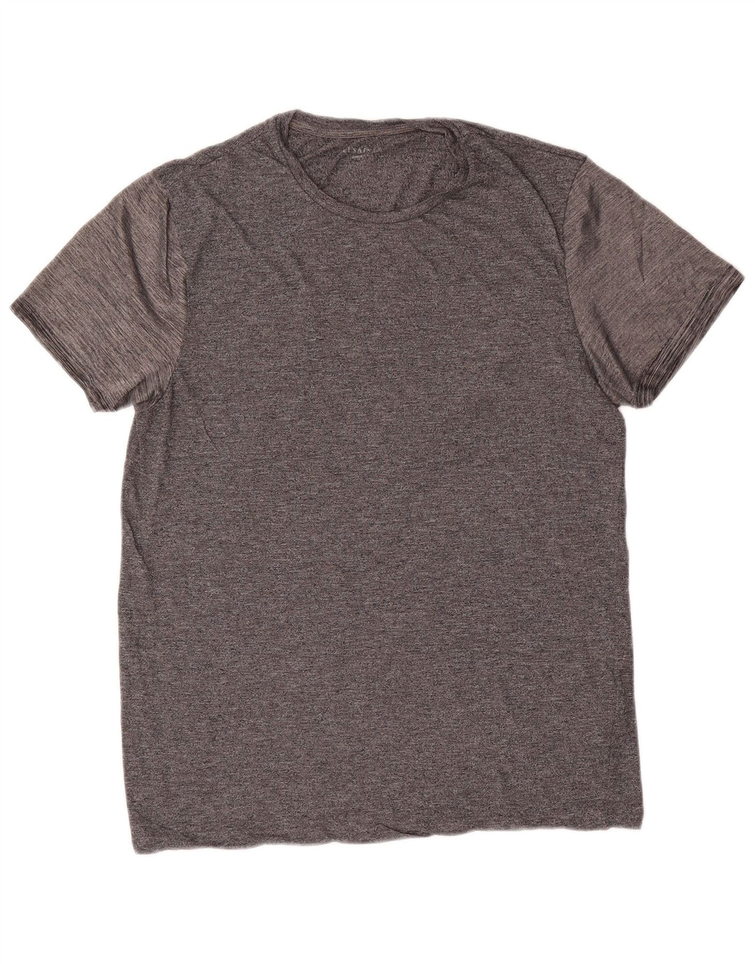 ALL SAINTS T-Shirt Homme Haut Large Gris Viscose
