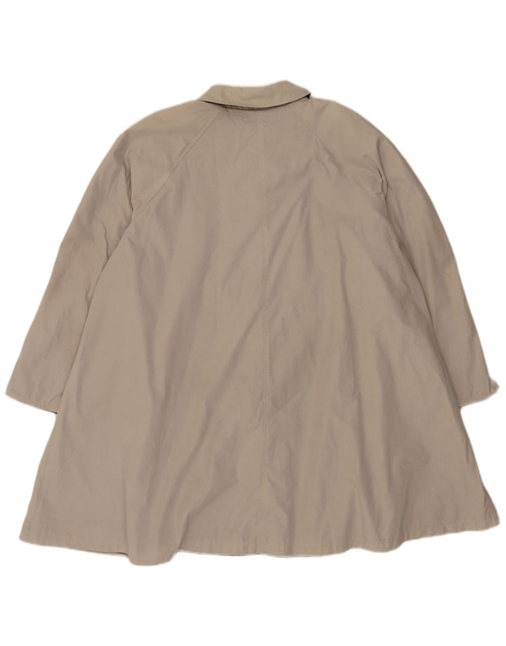 vintage Femme Pardessus UK 14 Gris Moyen