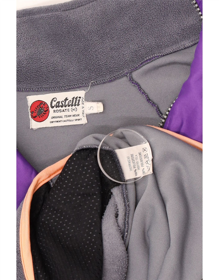 Castelli Veste de survêtement pour homme Petit Violet Colorblock Polyester